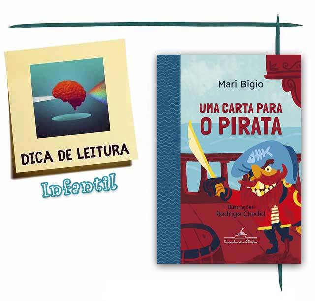 Livro Infantil "Uma carta para o pirata" – por Mari Bigio (Autora), Rodrigo Chedid (Ilustrador)