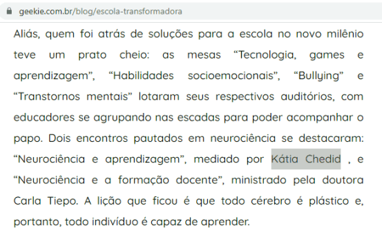 A escola é um agente transformador da realidade social - Outubro/2016